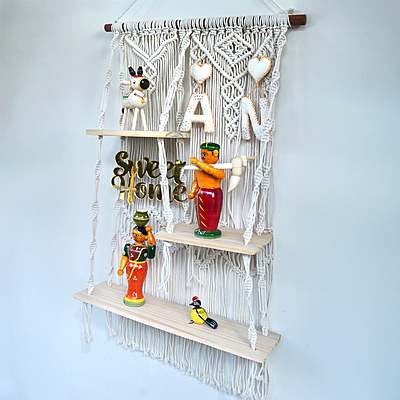 Sweet Home – Kisaan Khatha Handcrafted Customized Macramé Wall Hanging