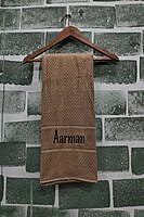 Bamboo Unisex Towel- |Highly Absorbent & Quick Dry |for Yoga, Beach, Gym, Bath, Pool, Travel |Lighter Weight | Fluffy Terry & Soft for Skin & Hair (sweet caramel)