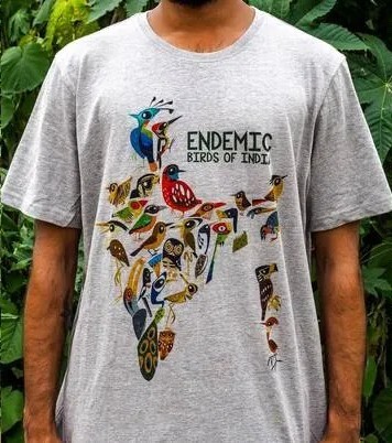 Endemic Birds of India T-Shirt