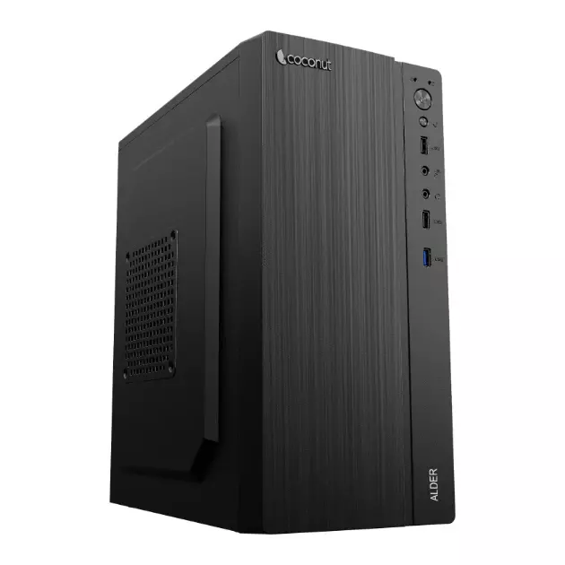 ALMOND Top-End ATX Office Cabinet – SM45 Power Supply Included | Durable Build | Efficient Airflow | Desktop PC Case