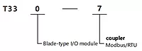 SiRON T330-7 IP20 Modbus/RTU Coupler