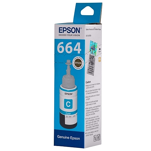 Epson Ink Bottle T664 Cyan