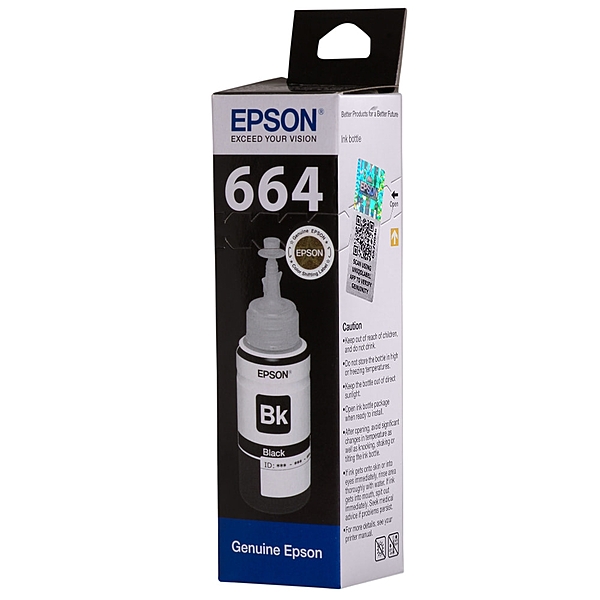Epson Ink Bottle T664 Black