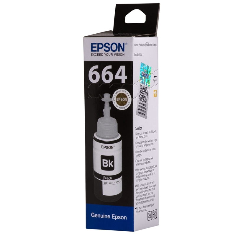 Epson Ink Bottle T664 Black