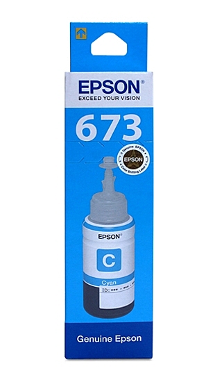 Epson Ink Bottle T673 Cyan