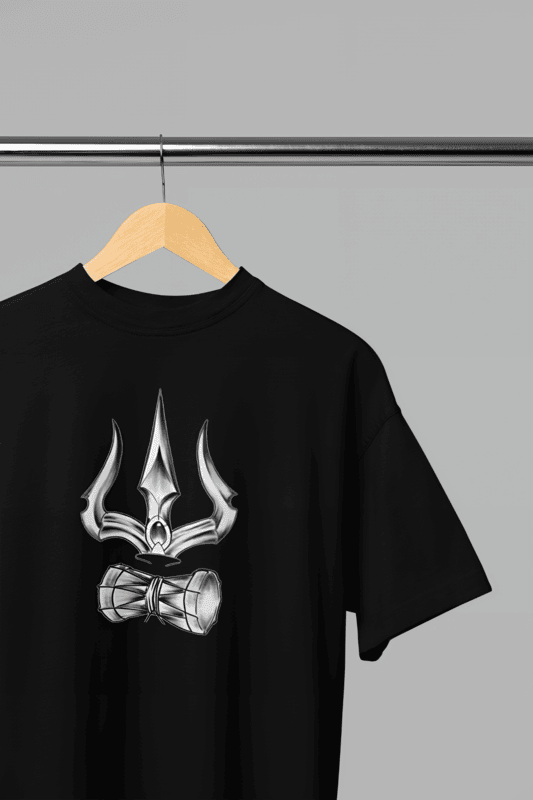 Shiva tandava strotam black oversized tshirt