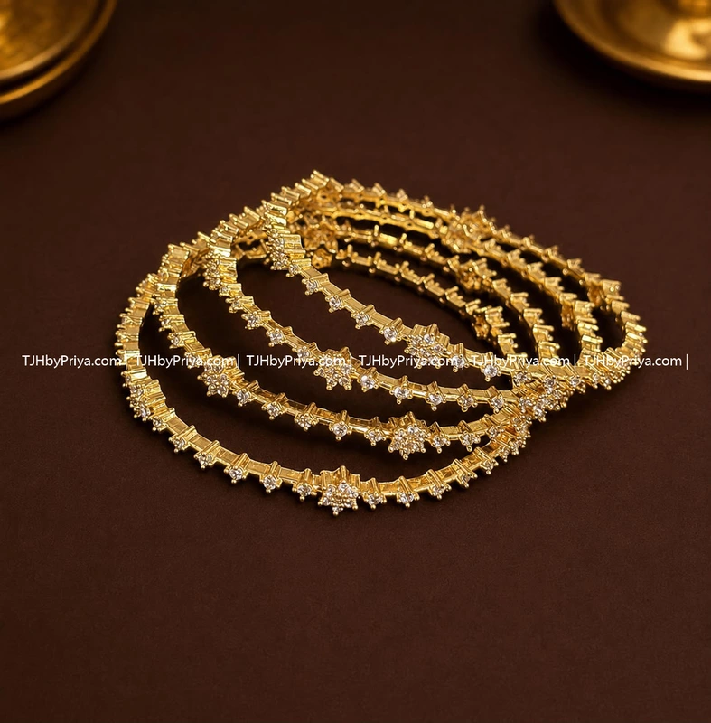 Diamond Alike Bangles Sizes 2.4, 2.6, 2.8 (TJH 336)