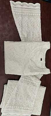 Pure Cotton Chikan Cutwork Set-2
