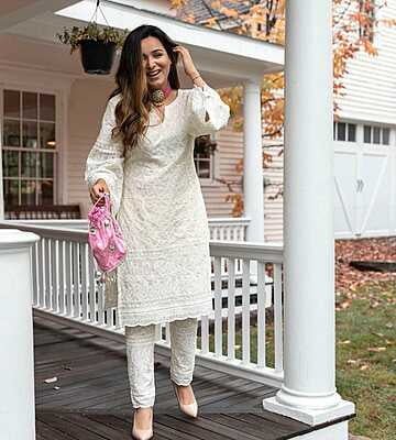 Pure Cotton Chikan Cutwork Set-3