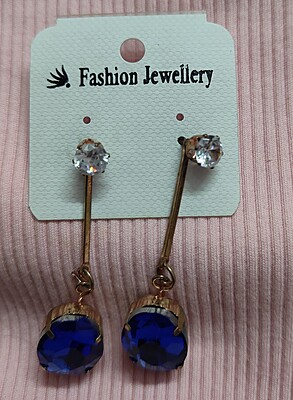 Blue Stone Drop Earrings for Women | Fashion Women Earrings Set Blue Stone Drop Earrings for Women | Fashion Women Earrings Set