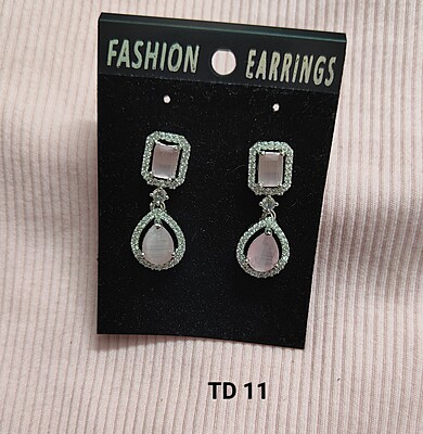 Silver Plated Earrings Fashion Stylish Jewellry with AD stoneGift For Women