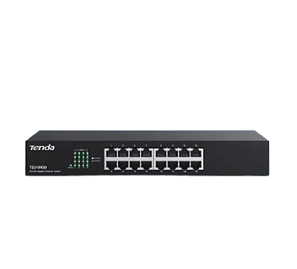 TENDA SWITCH 16 PORT GIGABIT TEG1016D RACK MOUNT