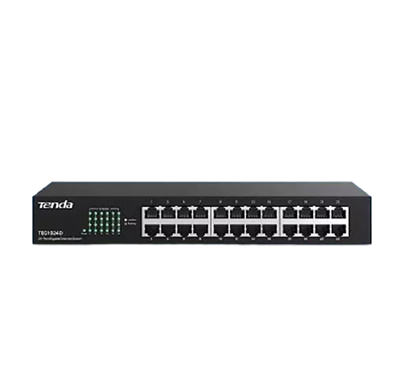 TENDA SWITCH 24 PORT GIGABIT TEG1024D RACK MOUNT
