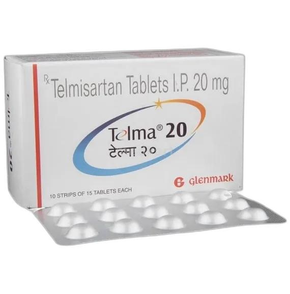 Telma 20 Tablet 30s | Telmisartan 20mg | Medish.in