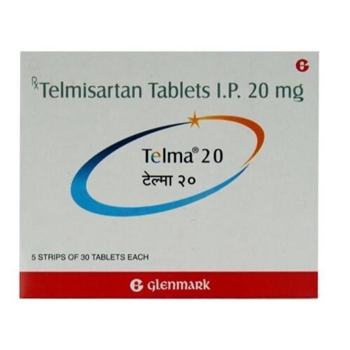 Telma 20 Tablet 30s | Telmisartan 20mg | Medish.in