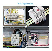 2-Piece DIN Mounting Rails β 35mm Slotted Iron Rails for Terminal Blocks, Relays & Contactors | Industrial Electrical Panel Accessories | 50 Centimeter | Pack Of 2