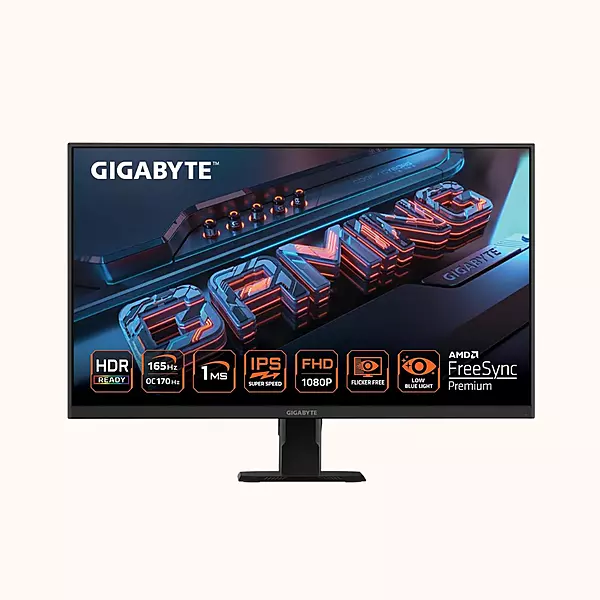 GIGABYTE, 27-INCH, 165Hz SS IPS FHD GAMING MONITOR WITH FREESYNC PREMIUM, GS27F