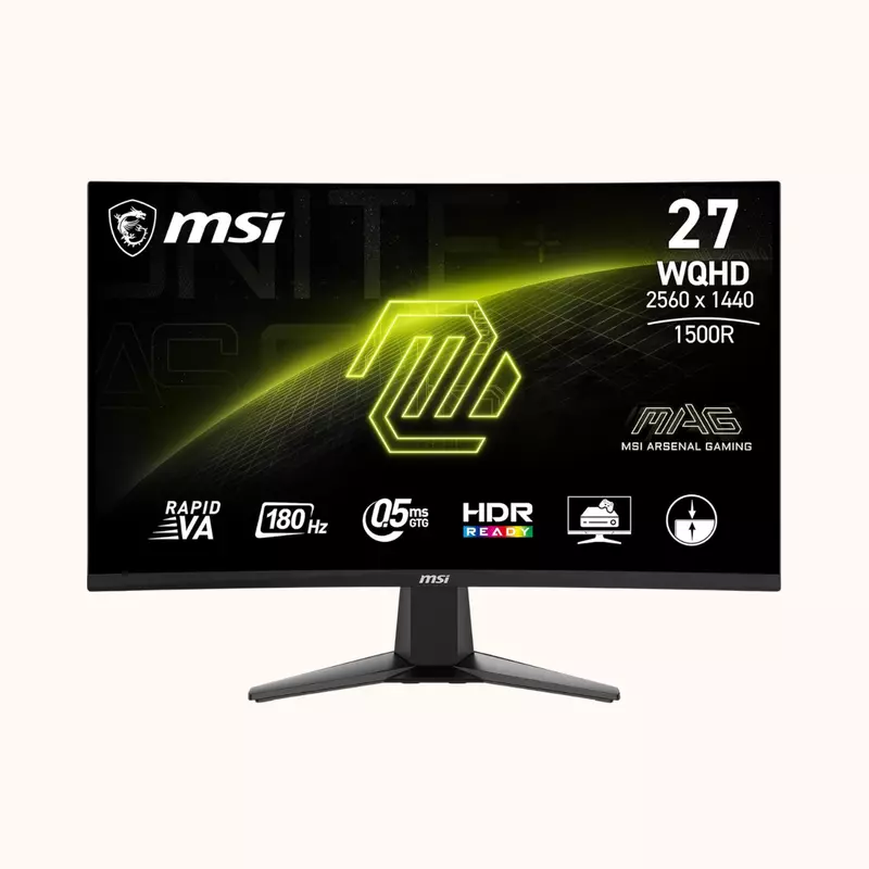 MSI, 27 Inch, 180Hz Refresh Rate Monitor, MAG 27CQ6F