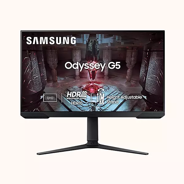 Samsung Odyssey G5, 27" 165Hz VA QHD Gaming Monitor, FreeSync Premium,LS27CG510EWXXL