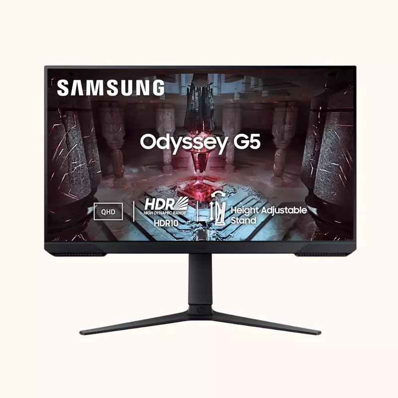 Samsung Odyssey G5, 27" 165Hz VA QHD Gaming Monitor, FreeSync Premium,LS27CG510EWXXL