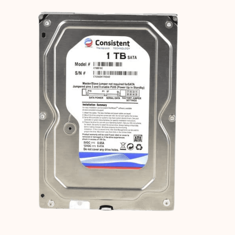 Consistent 1 TB Desktop Internal Hard Disk Drive CT3001SC