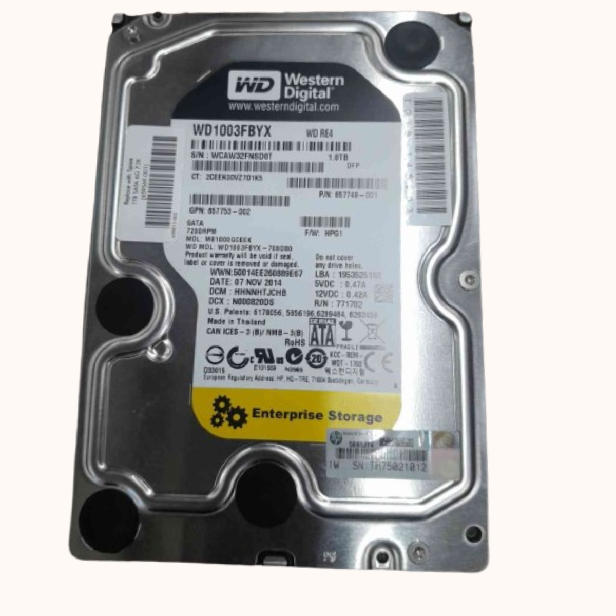 Refurbished WD Enterprise Storage 1TB (WD1003FBYX))