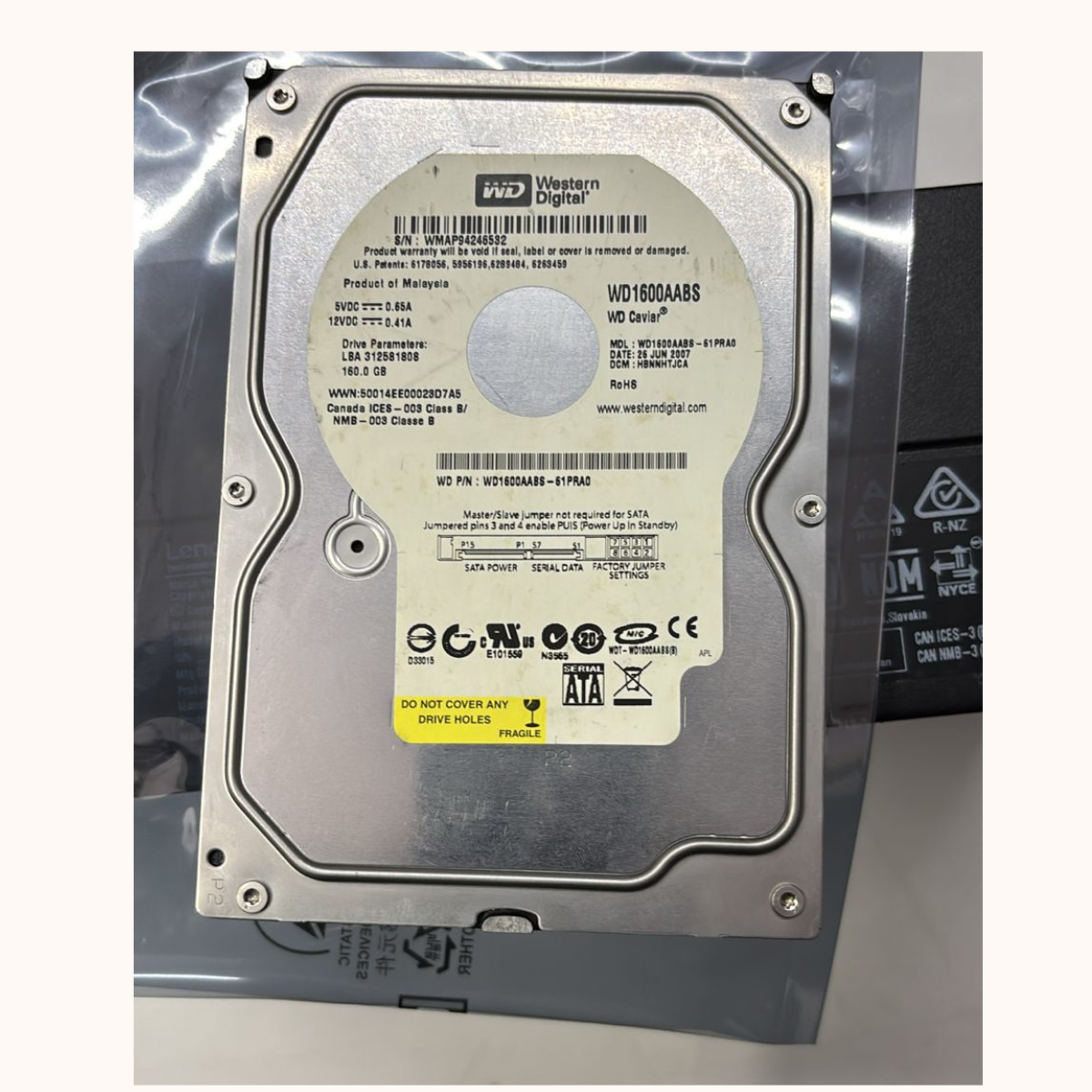 Refurbished WD HDD DESKTOP 160GB (WD1600AABS)
