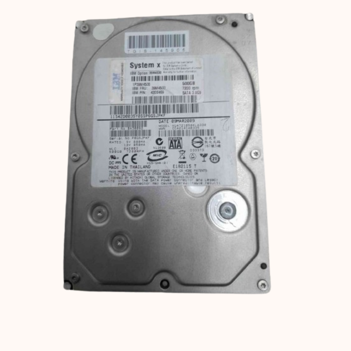 Refurbished IBM Hardisk Desktop -500GB (39M4533)