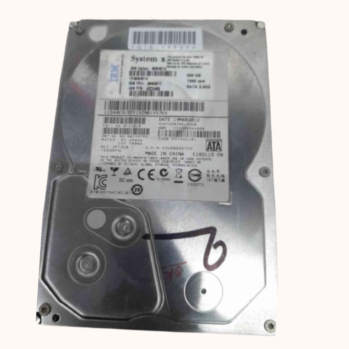 Refurbished IBM Enterprise Hardisk DESKTOP 500GB (39M4517)
