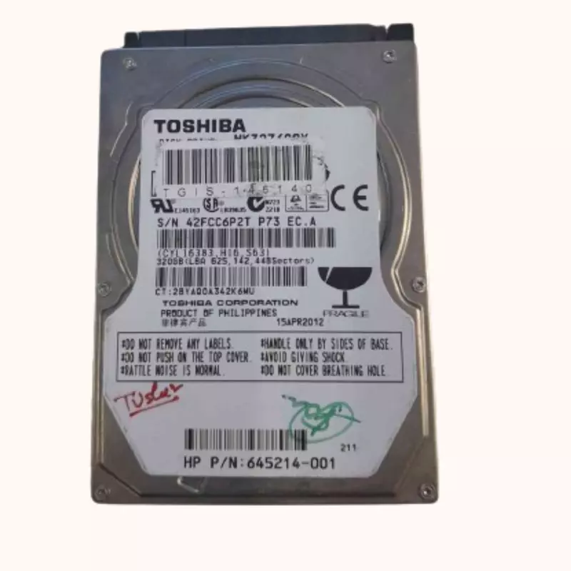 Refurbished TOSHIBA 2.5 Internal Hard Drive 320GB (MK3276GSX)
