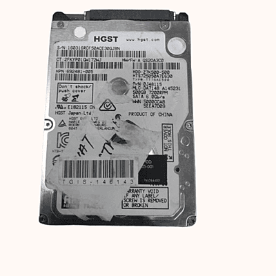 Refurbished HGST Corporation Laptop SATA Hard Drive 500GB (0J38075)