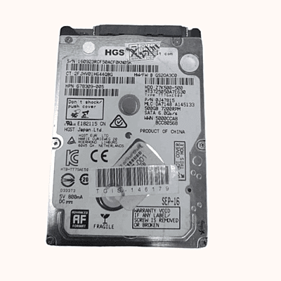 Refurbished HGST SATA Laptop Harddisk 1TBGB (HTS725050A7E630)