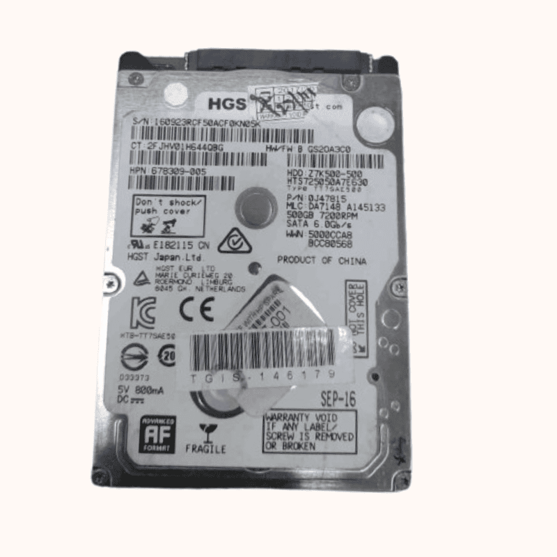 Refurbished HGST SATA Laptop Harddisk 1TBGB (HTS725050A7E630)