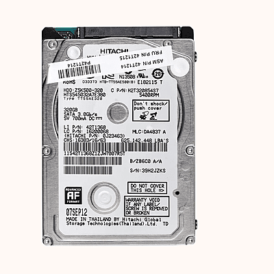 Refurbished HITACHI Hard Disk SATA Laptop 320GB (42T1368)
