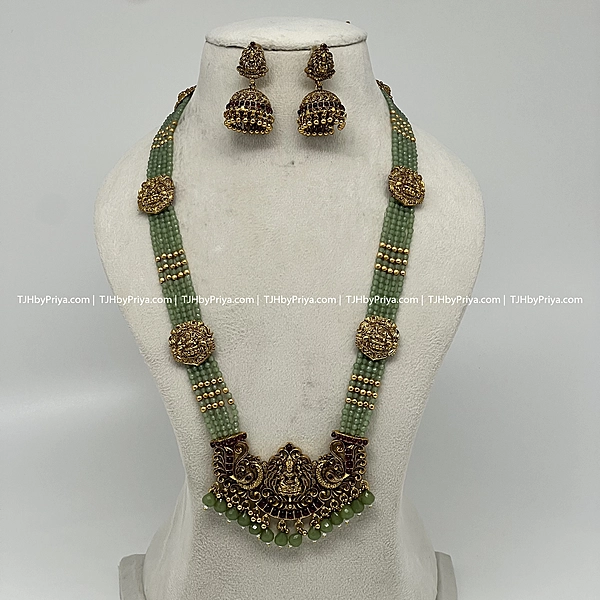 Beads Haram With Lakshmi Pendant 2