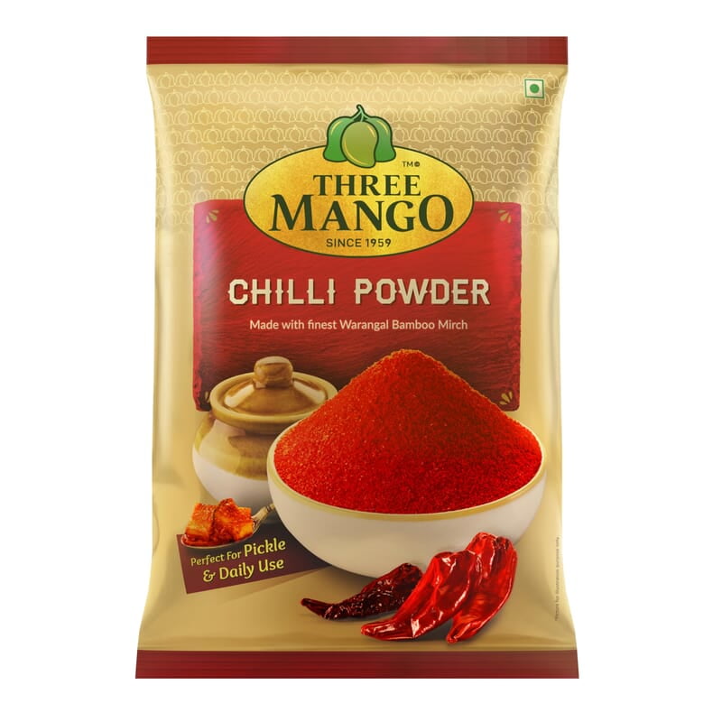 THREE MANGO CHILLI POWDER-500G