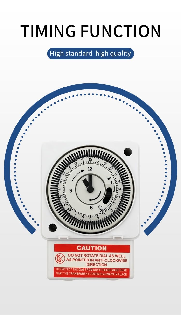 FM/1 QT Quartz Analog Daily Timer Switch, 240V Programmable Dial