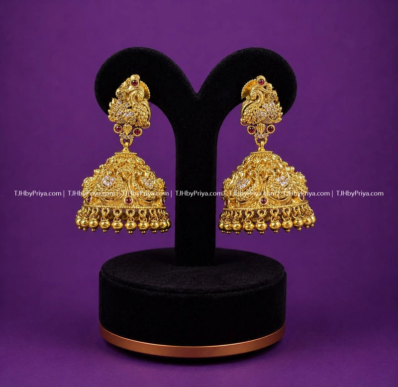 Traditional Peacock Jumkas (SKU- 279)