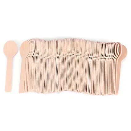 WOODEN DESSERT SPOON 100PCS