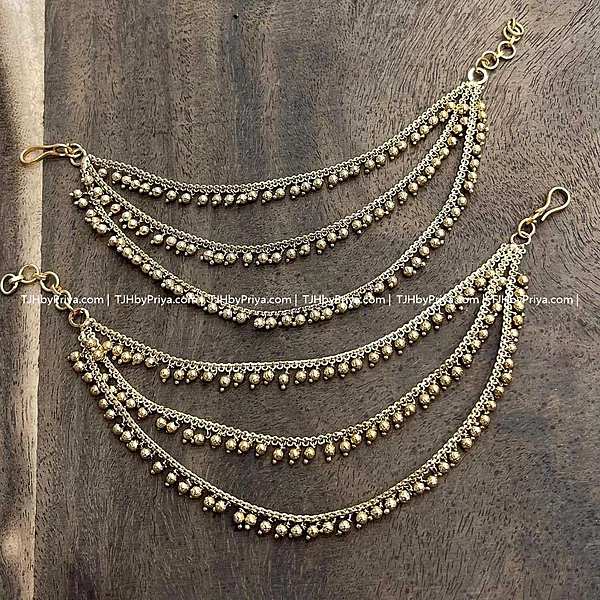 Traditional 3 Layer Gold Maatal_earchain (TJH 497)