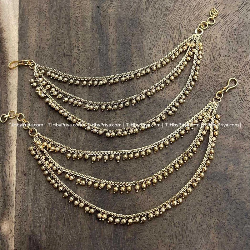 Traditional 3 Layer Gold Maatal_earchain (TJH 497)