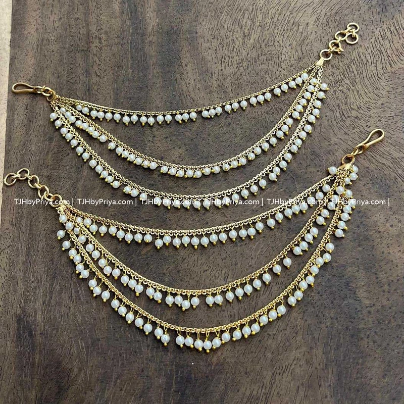 Traditional 3 Layer Pearl Maatal_earchain (TJH 498)