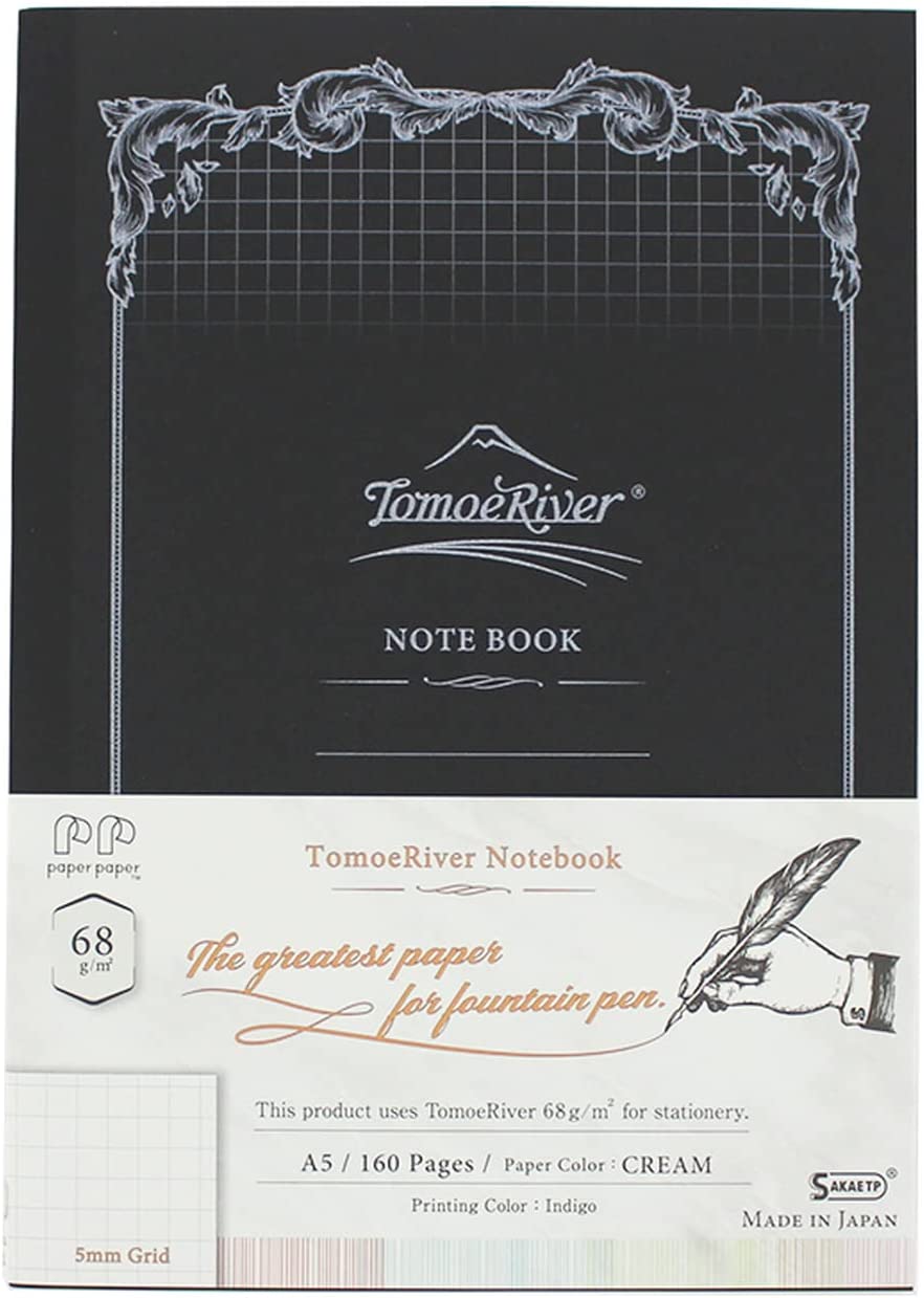 SAKAE Technical Paper Notebook Tomoe River FP Cream A5 Softcover Notebook 160P 5mm Squared