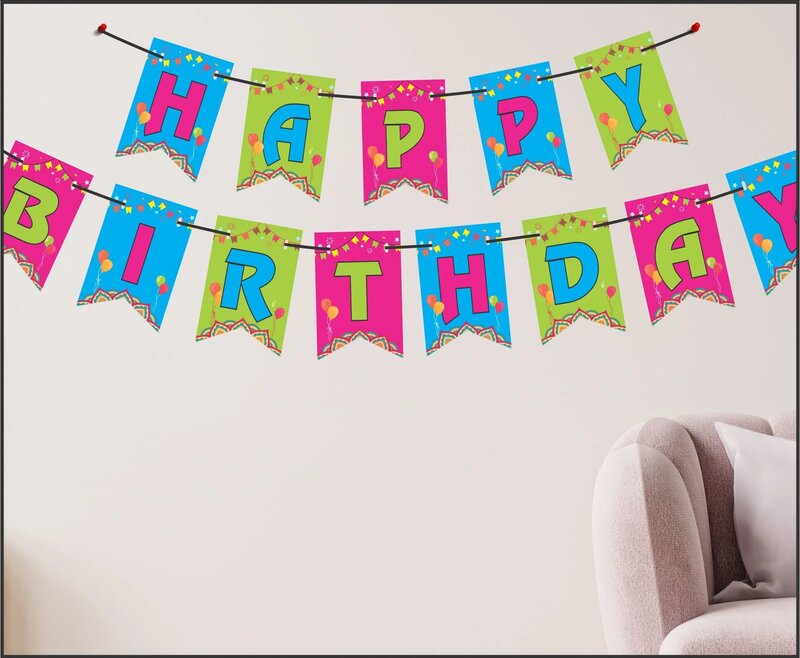 Happy Birthday Toran Banner Small