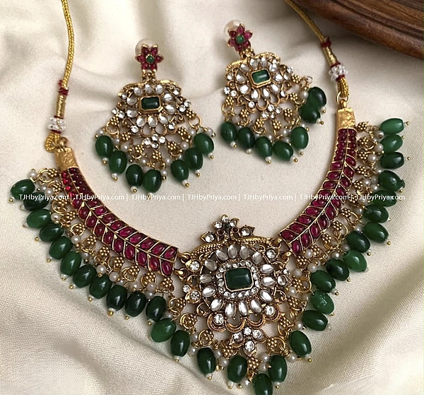 Budget Friednly Jadau Alike Necklace