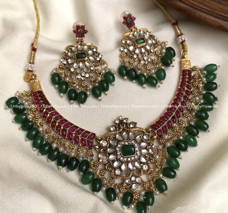 Budget Friednly Jadau Alike Necklace