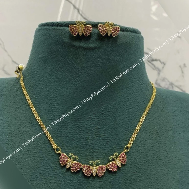 Butterfly Necklace Minimal Collections