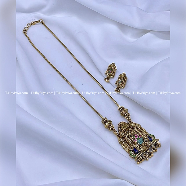 Meenakari Dollar Long Chain 2