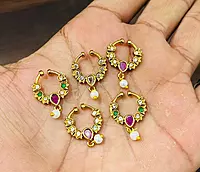 Nose Rings Flower Stone