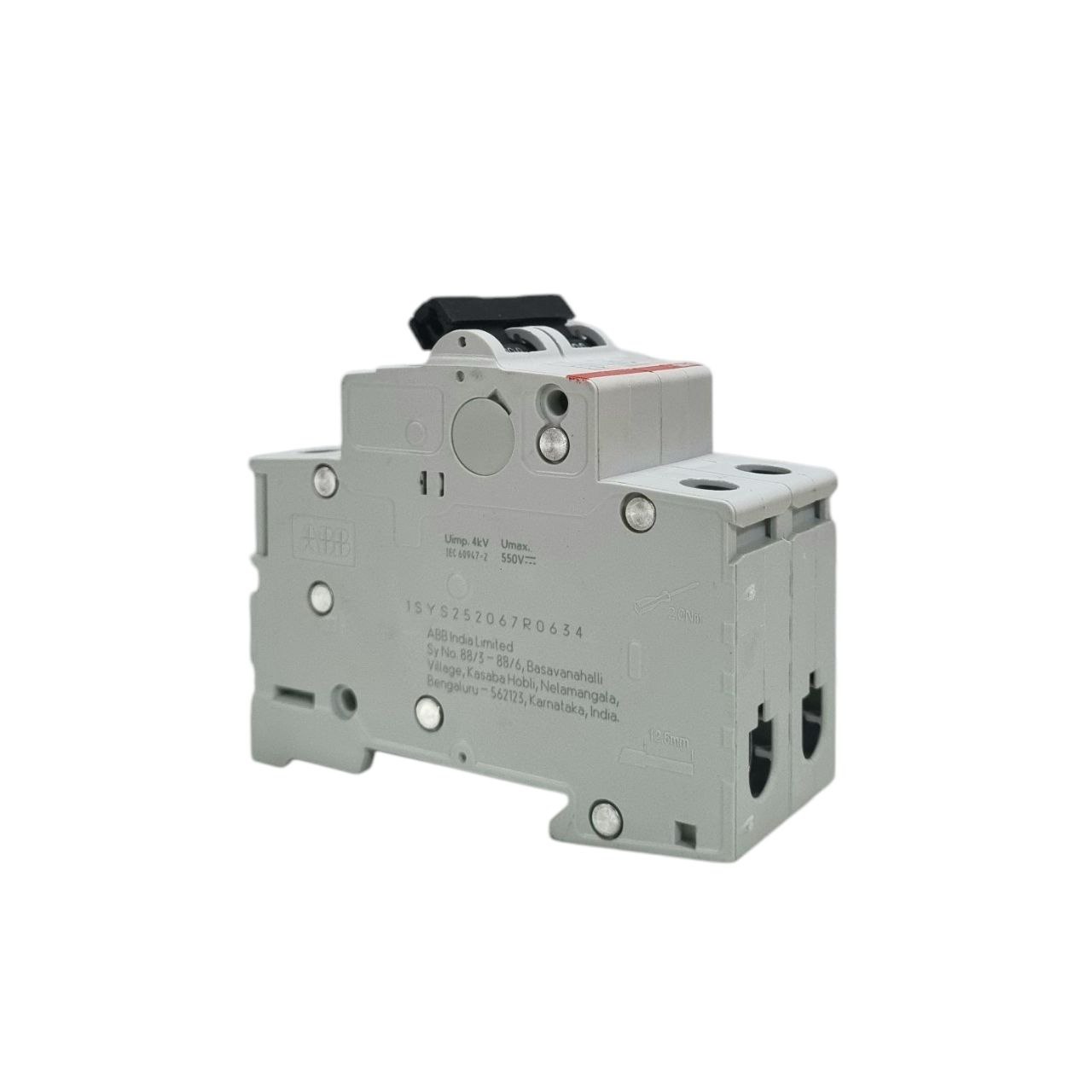 ABB  63A 2-Pole DC MCB – 500V Solar Application